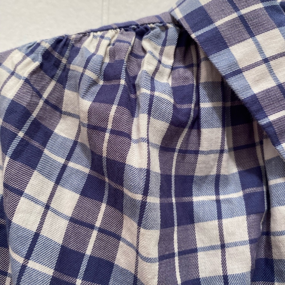 Madewell Split Back Button Front Plaid Top - image 3